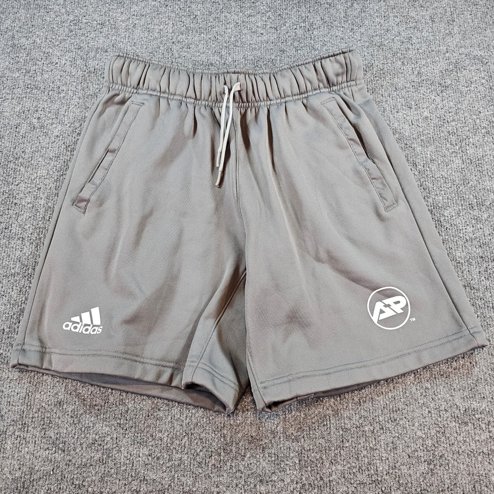 Adidas Mens Medium Gray Team Short HI3091 Aeroready Primegreen Athletic Shorts